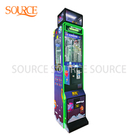 Máquina de garras LED personalizada SOURCE operada con monedas, juego de grúa arcade, máquina expendedora de juguetes y regalos para centros comerciales