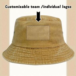 Custom Logo Embroidered One-Piece Promotional Cotton Bucket <b>Hat</b> <b>for</b> Fishing Casual Outings Skiing Great <b>for</b> Business Events - Product Image 2