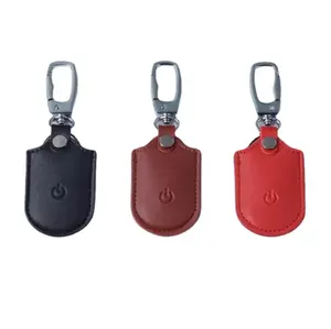 Leather Mini Smart Keys Pet Finder Key Chain Tracking Smart Locator Tag GPS Anti Lost Alarm
