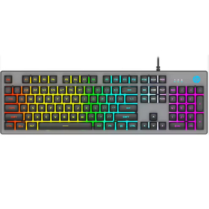 Optical Round 104-Key Full Size Anti-Ghosting <b>USB</b> 2.0 RGB Backlit Waterproof Metal Panel Desktop Gaming <b>Keyboard</b> - Product Image 2