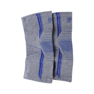 Bandage de genou hautement élastique Kangzhu pour la chaleur des articulations et la rééducation des blessures, mélange de coton MLXL gris - Product Image 3