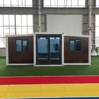 Venta al por mayor de lujo de 3 dormitorios casa móvil prefabricada CASA DE ACERO modular contenedor plegable con baño completo para uso en apartamentos