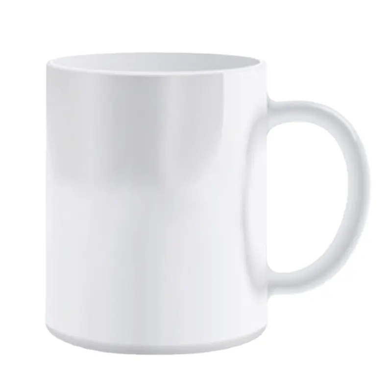Customized 11oz white high quality coffee water ceramic mugs with your logo for home restaurant and Promotion