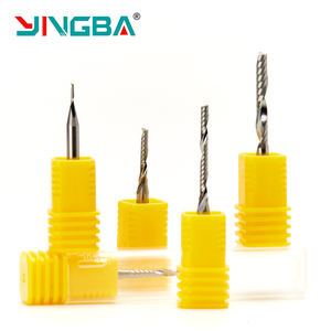 Yingba Nhà Máy Bán Hàng Chất Lượng Cao 3.175Mm-6Mm Cacbua Duy Nhất Sáo Xoắn Ốc End Mill <span class=keywords><strong>CNC</strong></span> <span class=keywords><strong>Bit</strong></span> Cho Cắt Gỗ PVC Acrylic Nhôm - Product Image 2