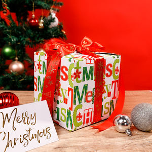 2024 Manufacturer Hot Selling Custom 80g Wrapping Paper 43*300 cm <b>Christmas</b> Decoration Gift Wrapping Paper - Product Image 5