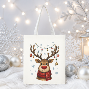 Wholesale Customizable Logo Canvas Tote <b>Bag</b> Promotion <b>Christmas</b> logo Canvas <b>Bag</b> <b>Gift</b> Giving Canvas Tote <b>Bag</b> - Product Image 3
