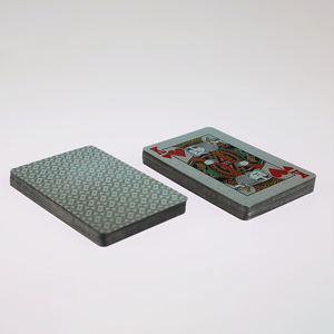 OEM Personalized PVC Plastic <b>Playing</b> <b>Cards</b> Manufacturer Waterproof Black Diamond Texture Poker Deck with Custom Gift Box - Product Image 1