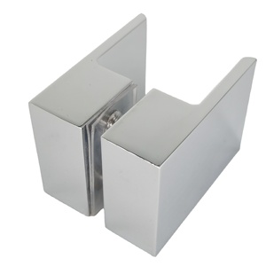 Kenop tarik jari persegi kuningan to Back-to-Back dipoles krom pintu kaca Pancuran buatan Tiongkok - Product Image 1