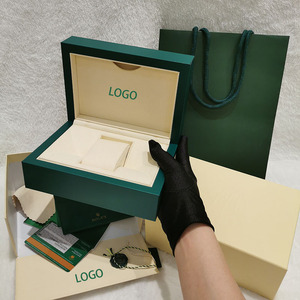 Wholesale Custom Watch Boxes Cases Low MOQ Stock Black Paper Watch Box cajas de relojes
