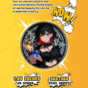 Nuevo Insignia Electrónica con IA 2026, Pantalla Táctil HD de 1.85 Pulgadas, Control por Aplicación Bluetooth, Insignia de Identificación de Empleado con Foto y Video Dinámicos de Anime - Product Image 2