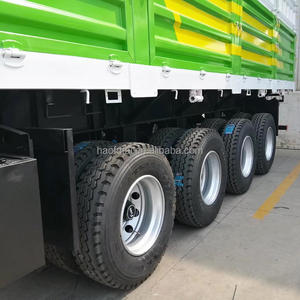 Semi-<span class=keywords><strong>remorque</strong></span> à clôture en acier avec panneaux latéraux amovibles pour le transport lourd de marchandises agricoles ou industrielles - Product Image 4