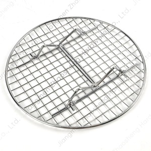 Round <b>Steamer</b> Rack With Feet 22-30Cm Foldable Handles Kitchen Baking Cooling Tray Stainless Steel Water Rack - Product Image 4