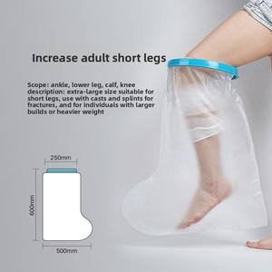 Couverture imperméable de plâtre de jambe de douche adulte plâtre imperméable pour la baignoire de douche et le protecteur de blessure/protecteur de bandage - Product Image 2