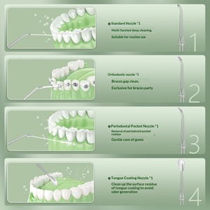 Portable Electric <b>Water</b> <b>Flosser</b> Oral Irrigator Professional Dental Irrigator Rechargeable Teeth Cleaning Device - Product Image 4
