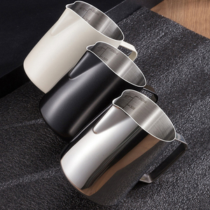 Brocca per <span class=keywords><strong>Latte</strong></span> in Acciaio Inox Nero da 600ml per Espresso, <span class=keywords><strong>Latte</strong></span> Art, Montare Crema e Schiuma, Accessorio per Macchina da Caffè - Product Image 3