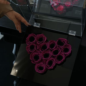 Regalo de decoración de lujo, Altavoz Bluetooth inmortal, flores secas, melodía, amor, Bluetooth fonógrafo, rosas preservadas en caja acrílica - Product Image 4