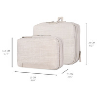 Sac de rangement extensible personnalisé pour la mode, organisateur de bagages, cubes de compression, fermeture éclair, léger, portable pour le voyage, lavable
