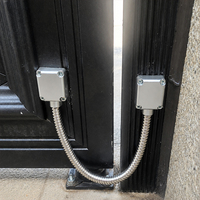 Protector de Cable Metálico Flexible para Puertas, para Cerraduras Eléctricas de Control de Acceso y Sistemas de Seguridad para Puertas