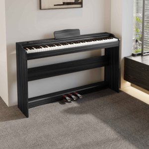 KIMFBAY strumenti musicali tasti per pianoforte pianoforte elettronico strumento per tastiera pianoforte digitale 88 tasti ponderati - Product Image 1