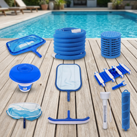Accessoires d'entretien pour piscine en plastique, directement de l'usine : Kit d'aspirateur manuel écologique et haute efficacité