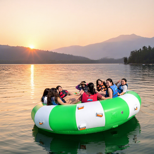 Barco de <span class=keywords><strong>remolque</strong></span> de agua Crazy UFO inflable remolcable deportes acuáticos giratorio volador inflable discoteca barco - Product Image 1