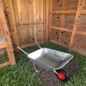 <span class=keywords><strong>Carretilla</strong></span> de jardín de acero y metal <span class=keywords><strong>Carretilla</strong></span> de saco WB5204 con ruedas neumáticas para construcción - Product Image 2