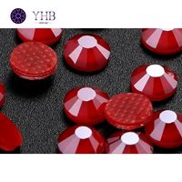 Vente Directe d'usine Lâche Flatback Hotfix Pierres SS6/SS8/SS10/SS12/SS16/SS30 Royal Rouge couleur Cristal Strass Dos Plat Pierres