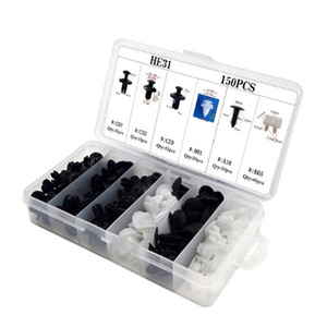 Jiechuang Auto <b>Clips</b> 150Pcs HE31 Assorted Car Fasteners For Door Panels <b>Bumpers</b> Wheel Arches Repair Kit - Product Image 1