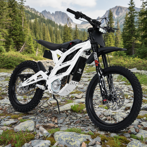 EU US Warehouse Direct Full Suspension Motorcycle 16.8KW Mid Motor <b>72V</b> 40AH Lithium <b>Battery</b> DirtBike - Product Image 1