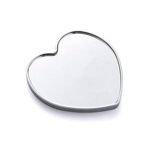 <b>Mirror</b> Manufacturer Portable <b>Compact</b> Makeup <b>Mirror</b> Metal Heart Shape Handheld Single Side <b>Mirror</b> - Product Image 3
