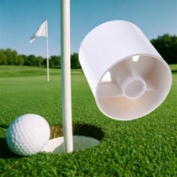 Coupe de putting de golf en plastique ABS de 6 pouces avec logo personnalisé, vente en gros usine, aide à l'entraînement pour putting green