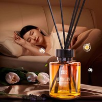 Diffuseur d'ambiance en verre dégradé parfum gardénia, vente en gros directe usine, diffuseur à bâtonnets personnalisé avec logo pour la maison