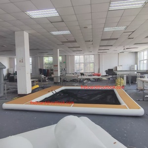 Piattaforma per piscina galleggiante gonfiabile su misura nuova piattaforma per piscina galleggiante con punto a goccia di <span class=keywords><strong>mare</strong></span> oceano - Product Image 2