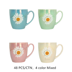 <span class=keywords><strong>Tazas</strong></span> de porcelana esmaltadas con perlas, juego de vajilla de colores con diseños variados, <span class=keywords><strong>tazas</strong></span> de porcelana - Product Image 5