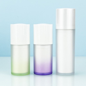 Eco-Friendly Plastic Cosmetic Lotion <b>Bottle</b> 30ml 50ml Square Frosted Clear Refillable Airless <b>Pump</b> <b>Bottle</b> for Lotion Cosmetics - Product Image 6