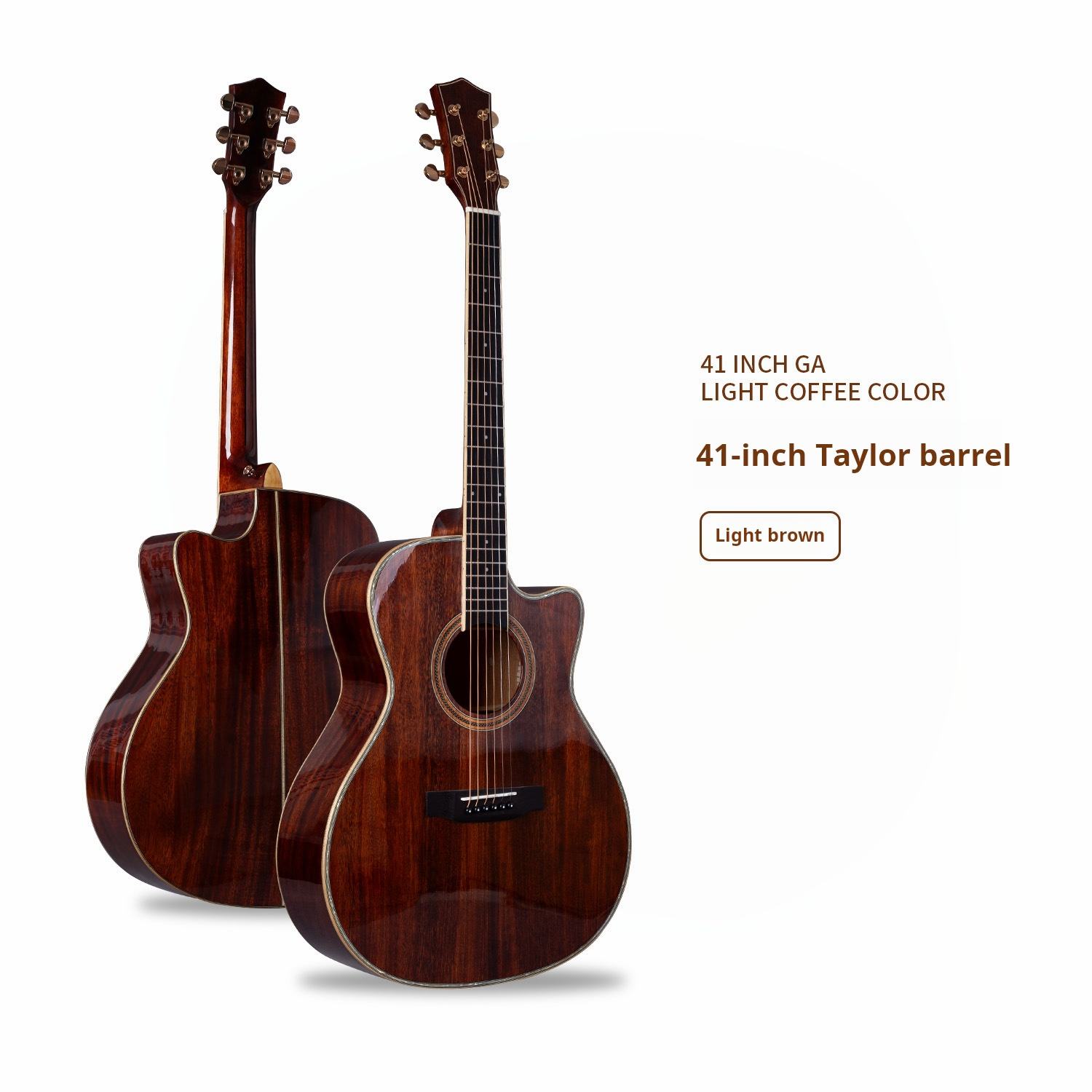 41 pouces taylor seau brun clair plein conseil unique