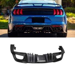 Real Carbon Fiber Look Car Rear Bumper Lip Rear Bumper <b>Splitter</b> For Ford Mustang AC 2018-2022 Body Kit Car Accessories - Product Image 1