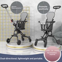 Poussette bébé 3-en-1 en acier la plus vendue, pliable à 360 degrés, avec 4 roues, pour les 6 mois aux 3 ans, système de voyage