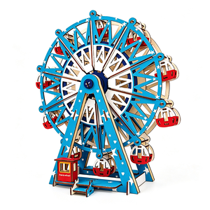 Colore del <span class=keywords><strong>legno</strong></span> naturale 3D Puzzle modello di giocattolo fatto da te kit di costruzione 3D Puzzle di <span class=keywords><strong>legno</strong></span> <span class=keywords><strong>per</strong></span> <span class=keywords><strong>adulti</strong></span> bambini Unisex regalo educativo - Product Image 3