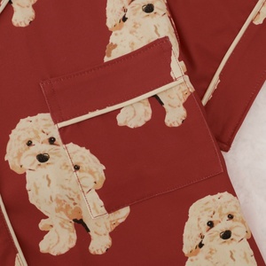 Conjunto de Ropa de Dormir de <span class=keywords><strong>Manga</strong></span> Corta con Estampado de Perro, Pijamas Divertidos para Mujer, Ropa de Dormir - Product Image 5