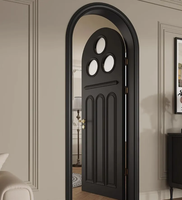 Portes intérieures en bois massif de style rétro du milieu du siècle, insonorisées, finition laquée personnalisée pour la décoration de la maison, de la chambre, de la villa, de l'hôtel, du hall