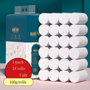 Papier toilette en gros OEM, 1 paquet de 24 rouleaux, 100g, <span class=keywords><strong>5</strong></span> plis, doux et absorbant, pour hôtel et usage domestique - Product Image 2