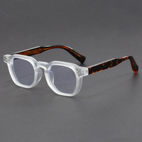 Gafas con montura gruesa Vintage, luz azul para hombre, gafas cuadradas, marcos de lujo, 2025 gafas, monturas de plástico