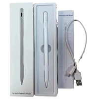 Stylet capacitif universel en métal 2260 2262 avec pointe de dessin et connecteur Type-C pour crayons et tablettes Android, charge magnétique