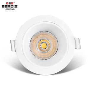 Berdis profundo anti glare led downlight anillo superficie delantera trasera de dos vías instalación techo led downlight IP21 para tienda - Product Image 1