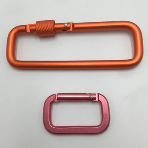 Porte-clés en aluminium carré personnalisé, <span class=keywords><strong>mousqueton</strong></span> rectangulaire <span class=keywords><strong>avec</strong></span> <span class=keywords><strong>sangle</strong></span> - Product Image 4