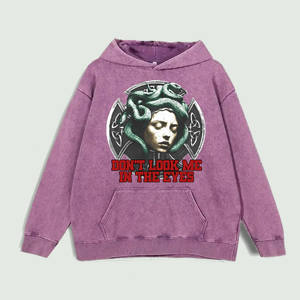 เสื้อฮู้ดลายกราฟิกเมดูซ่า “อย่ามองฉันด้วยตา” ผ้าฝ้าย 100% คลังสินค้าในสหรัฐอเมริกา มี 6 สี - Product Image 5