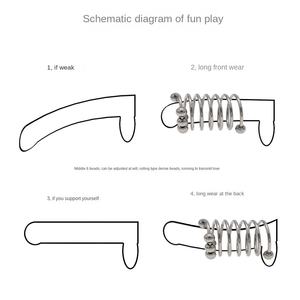 HM main Dessiné Pompe Sex Toys En Acier Inoxydable Cock Ring De Mode En Acier Inoxydable Cock Ring Vieil Homme Cock Ring - Product Image 6