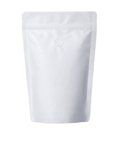 Échantillon gratuit personnalisé Sacs avec logo personnalisé de toutes tailles en papier kraft blanc écologique pochettes debout avec fenêtre mate pour thé, noix, café
