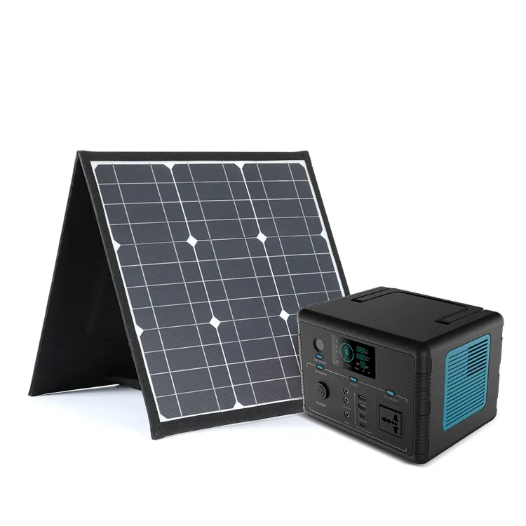 휴대용 옥외 태양 에너지 시스템 이동할 수 있는 비상사태 에너지 500w 고성능 태양 위탁 발전기